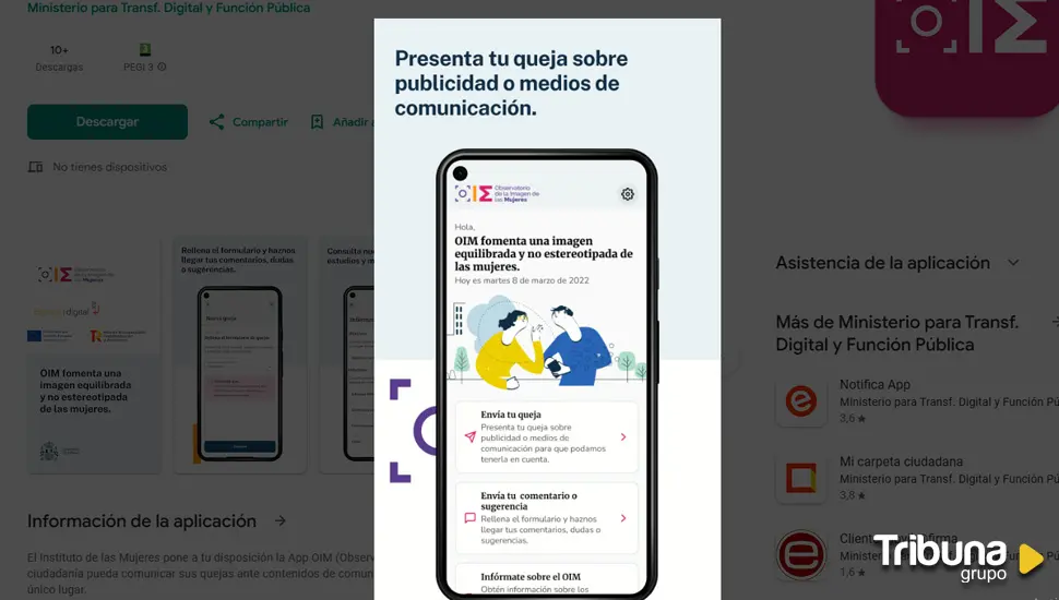 'Línea OIM', la nueva aplicación del Instituto de la Mujer para denunciar contenidos sexistas y vejatorios